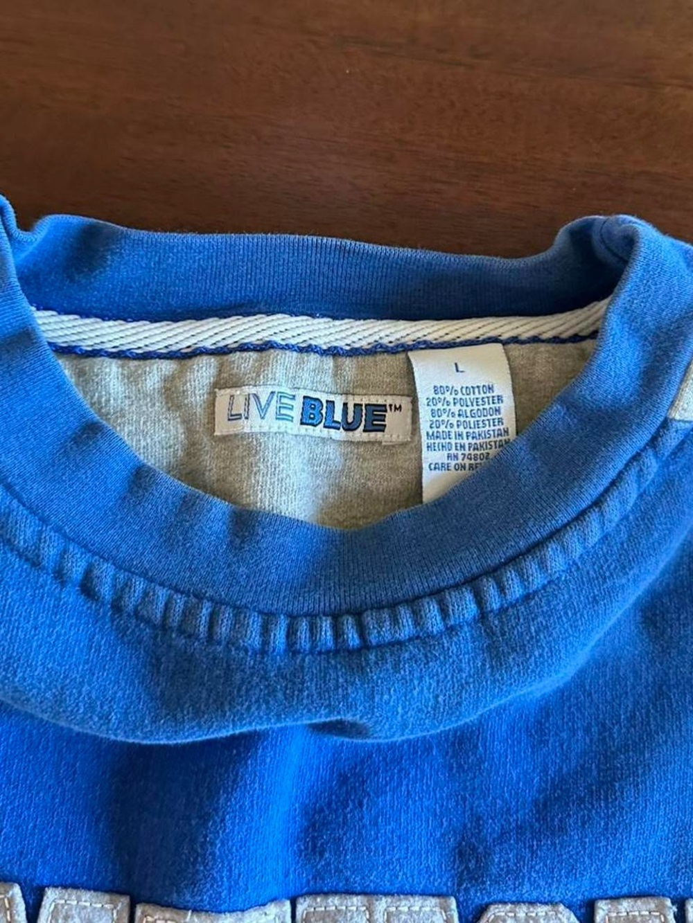 Vintage Kentucky Wildcats Sweatshirt Blue Embroidered Men’s L NCAA - Picture 2 of 7